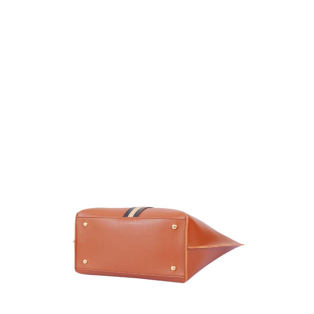 Bagsique Centre Stripe Tote Bag