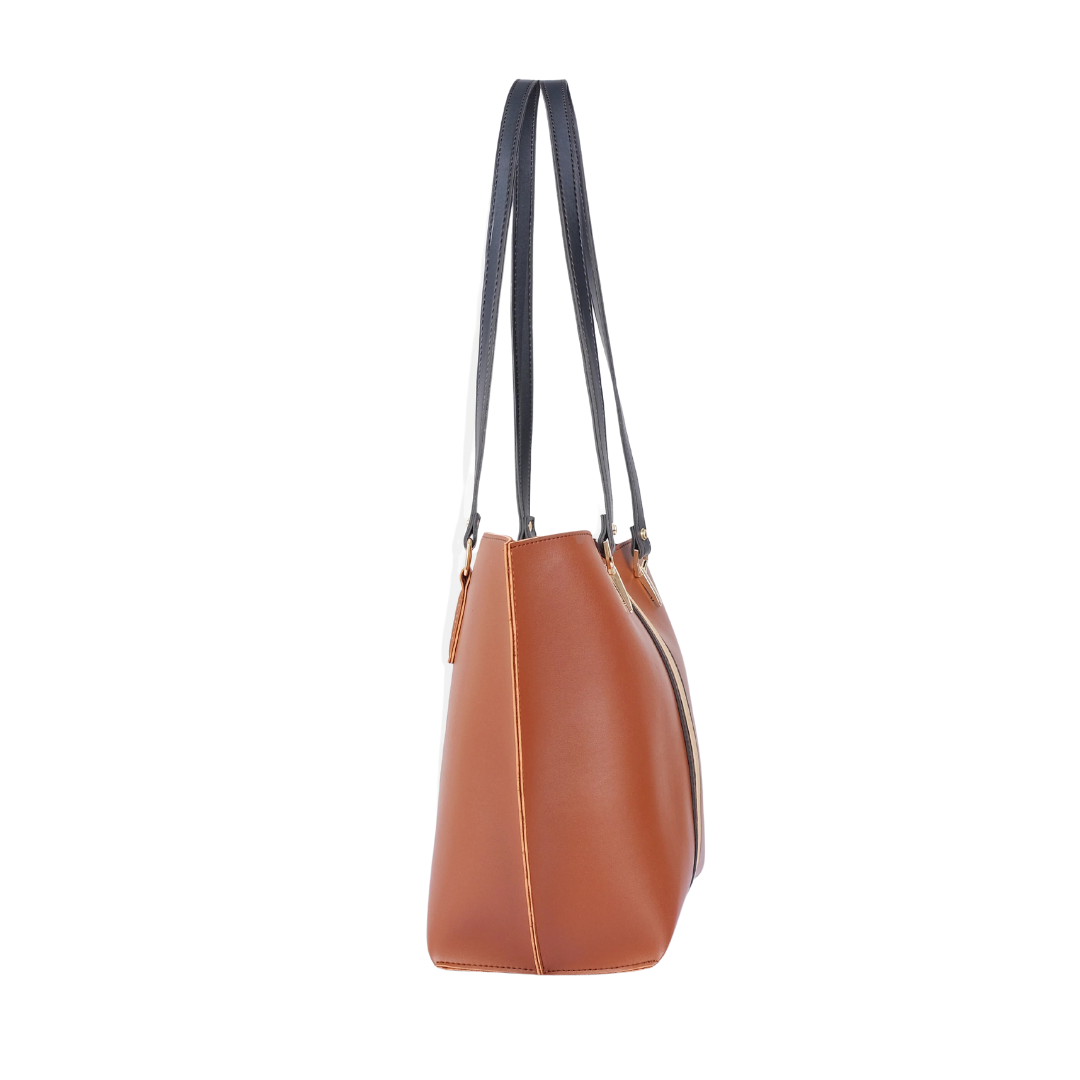 Bagsique Centre Stripe Tote Bag