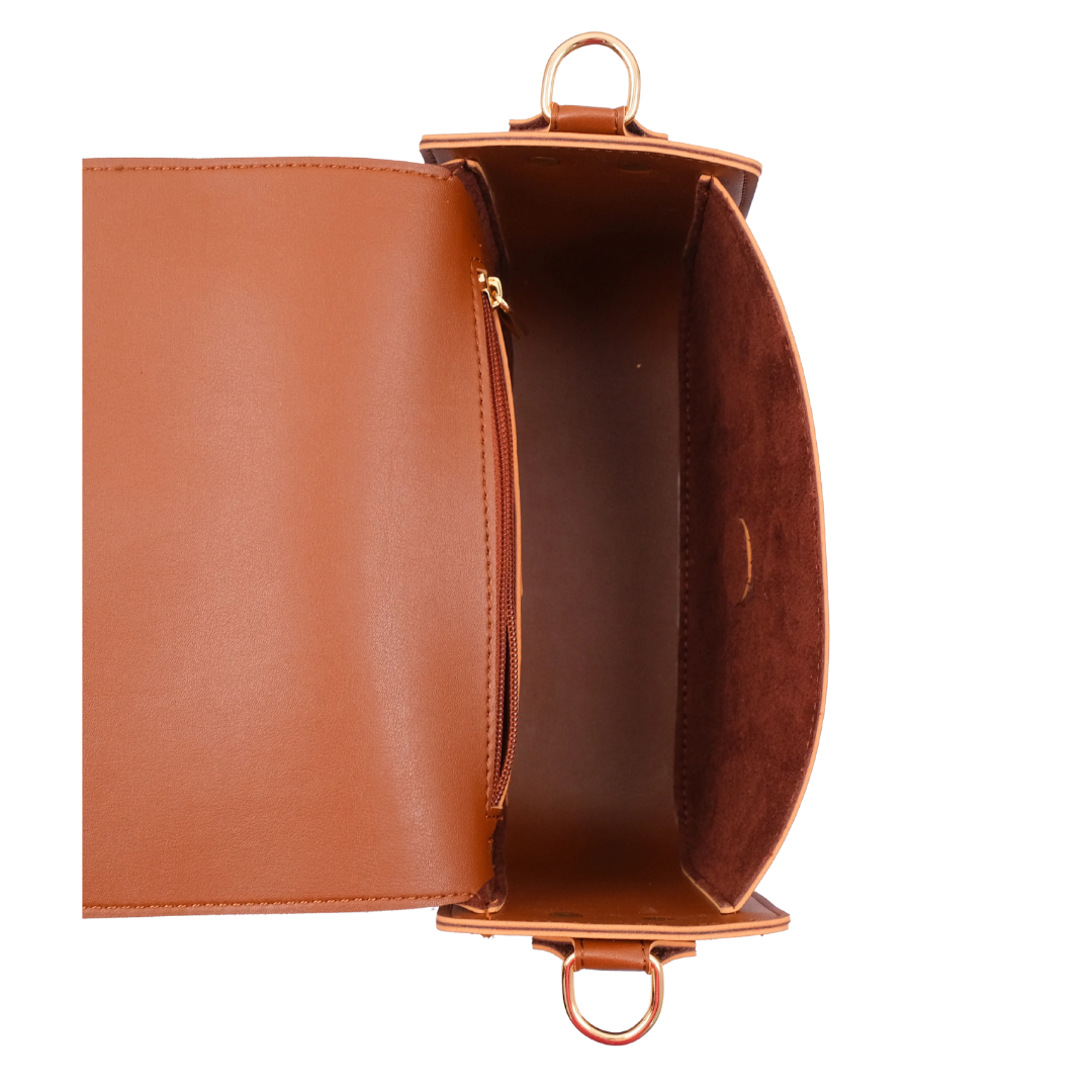 Bagsique Saddle Buckle Handbag