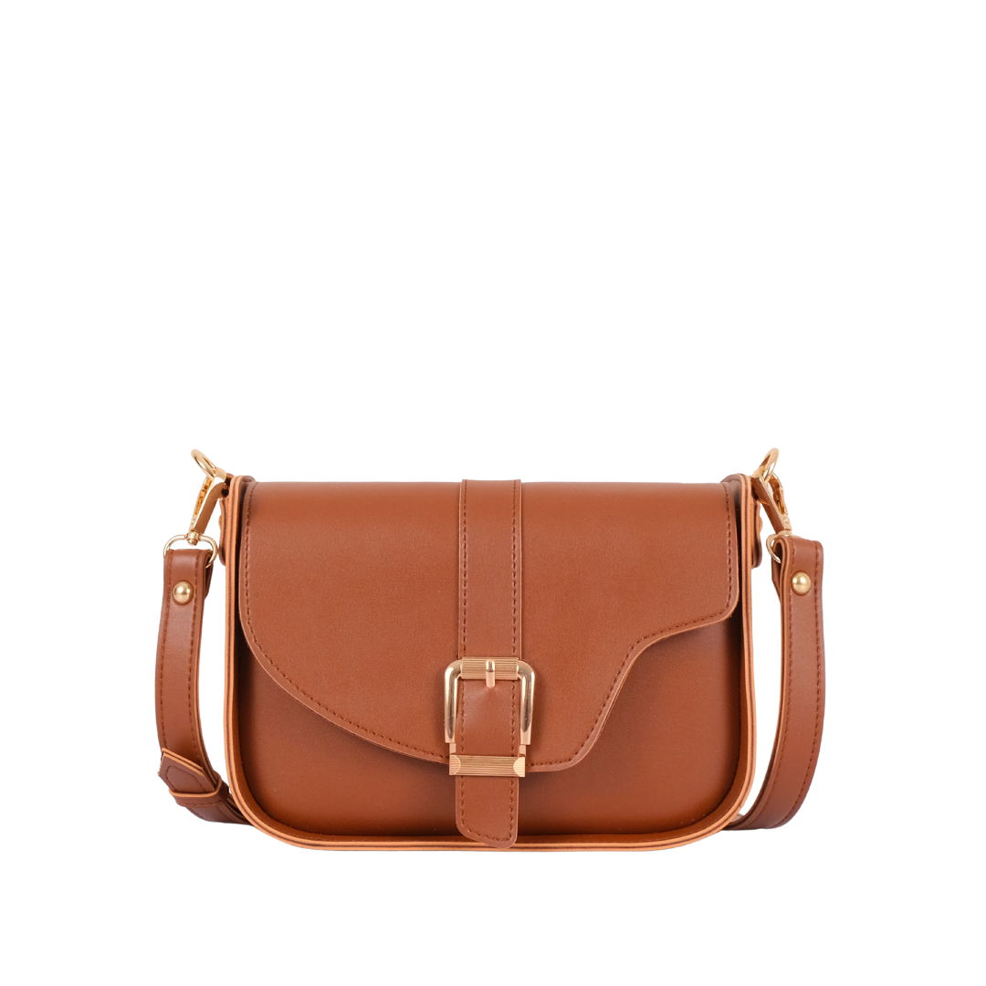 Bagsique Saddle Buckle Handbag