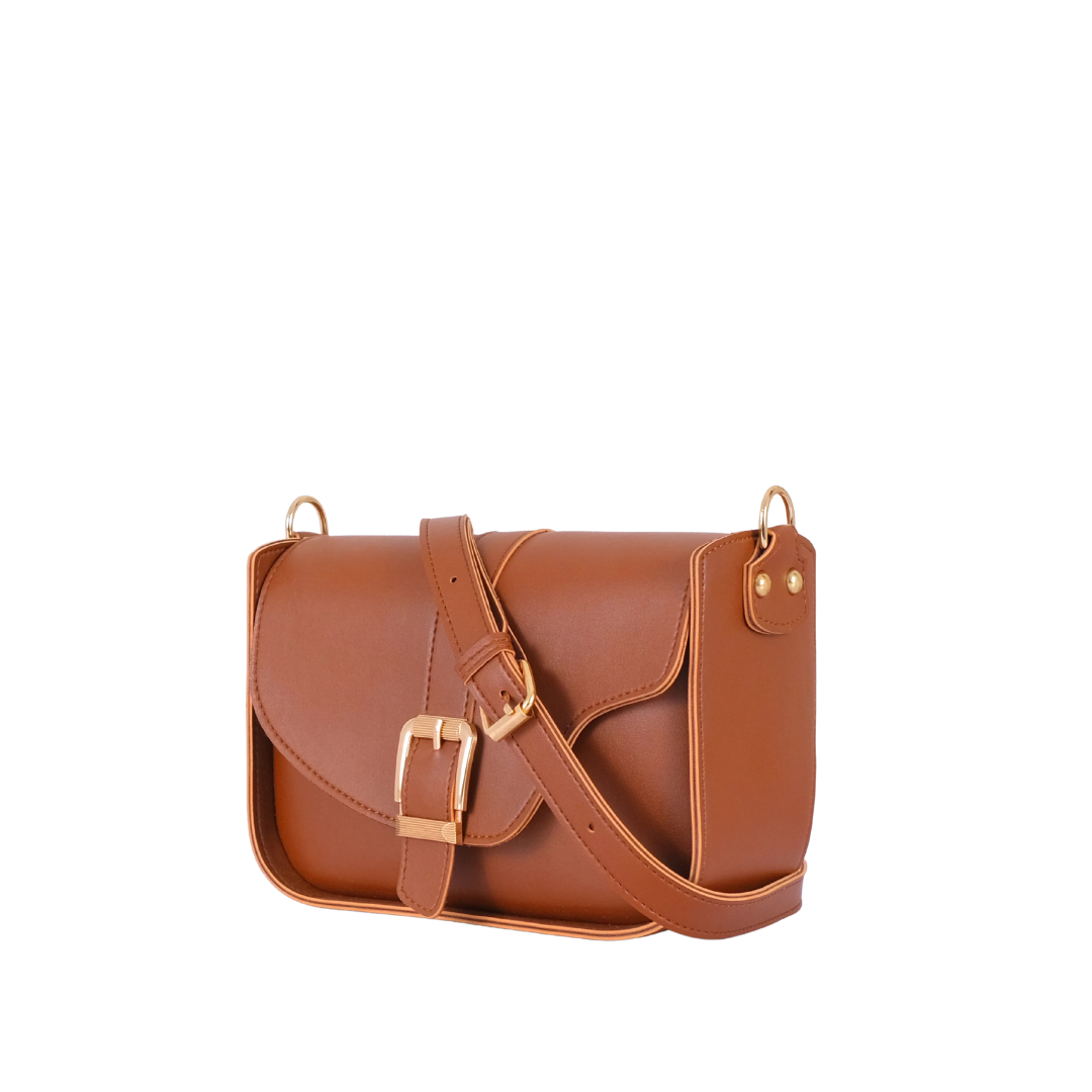Bagsique Saddle Buckle Handbag