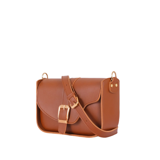 Bagsique Saddle Buckle Handbag